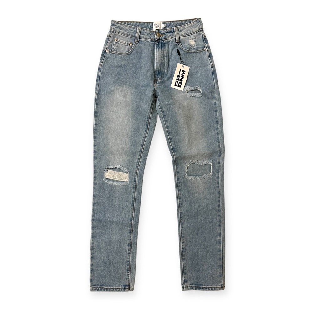 Princess Polly | NWT Hayden Knee Rip Boyfriend Jeans Light Wash Denim
